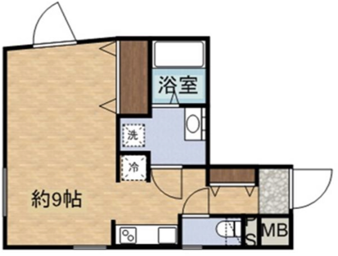 MAISON DE CLOCHETTE（メゾンドクロシェット）203の間取り