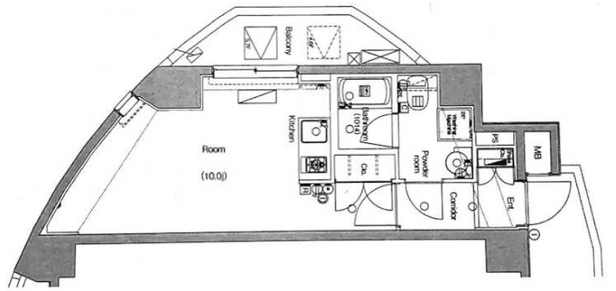 グランドコンシェルジュ広尾605の間取り