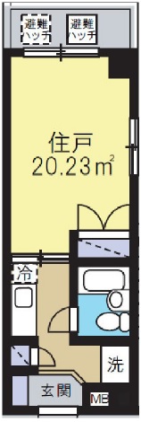 ハナブサマンション301の間取り