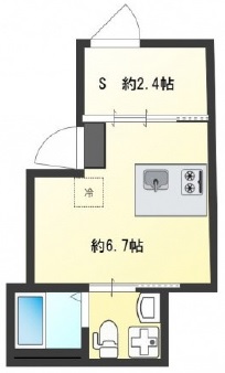 アピチェ目黒102の間取り