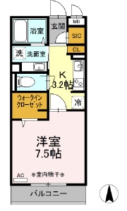 セルリアン代沢202の間取り