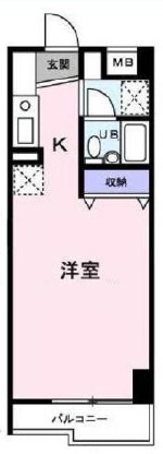 ベルデ中目黒0602の間取り