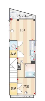 ヒカリハイツ201の間取り