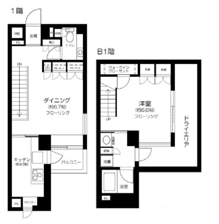 フィーノ渋谷110の間取り