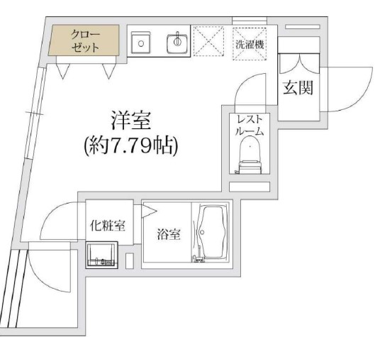 Soavita三軒茶屋（ソアヴィータ三軒茶屋）201の間取り