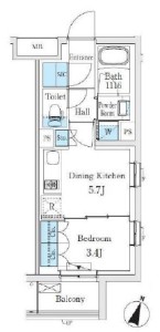 コスモグラシア学芸大学205の間取り