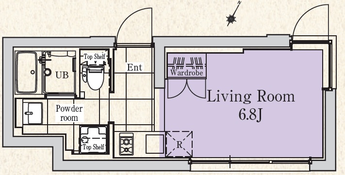 EXAM中目黒（エクサム中目黒）302の間取り
