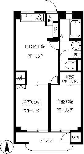 メゾン富士105の間取り