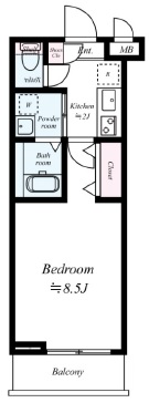 アイル三軒茶屋203の間取り