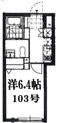 広尾フェリシタ103の間取り