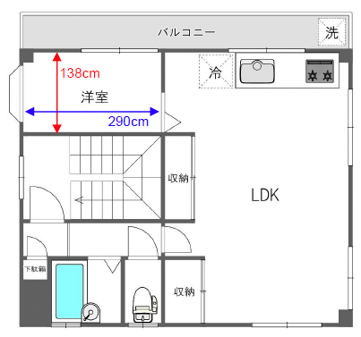 OSビル（オーエスビル）3Fの間取り