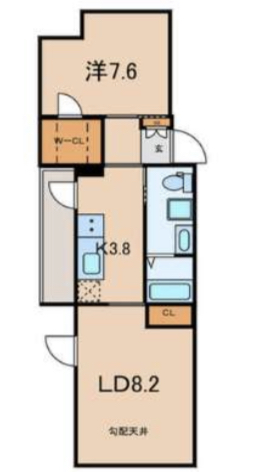 SOLASIA residence 都立大学(ソラシアレジデンス都立大学)401の間取り