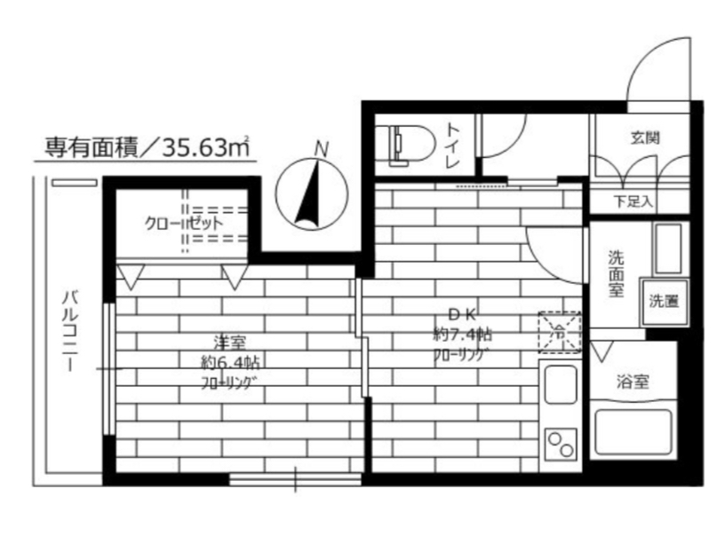 Y's court（ワイズコート）201の間取り