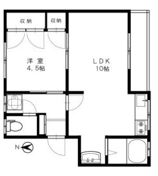TFハイツ弦巻112の間取り