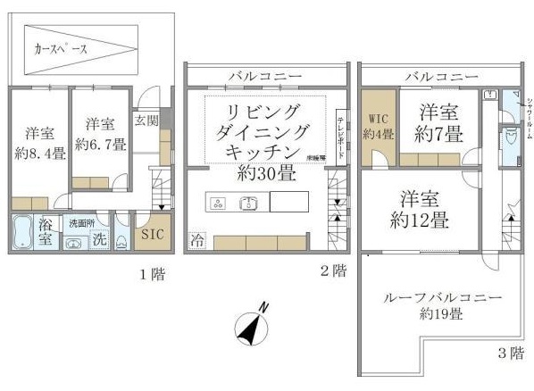 フェリーチェ松濤Ⅱの間取り