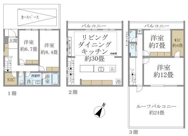 フェリーチェ松濤Ⅲの間取り