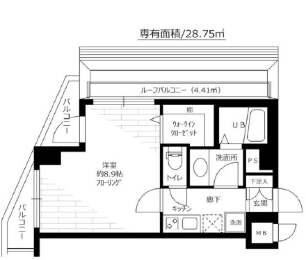 ステージファースト青山503の間取り