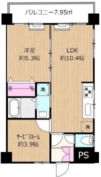 キャニオンマンション東山303の間取り