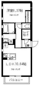 ワエナヴィレッジ2Aの間取り