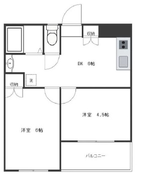 グランデッサ代沢302の間取り