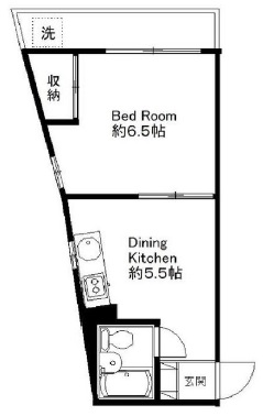 コーポハックベリー403の間取り