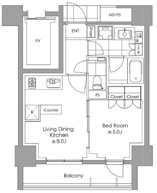 ディアナコート目黒310の間取り