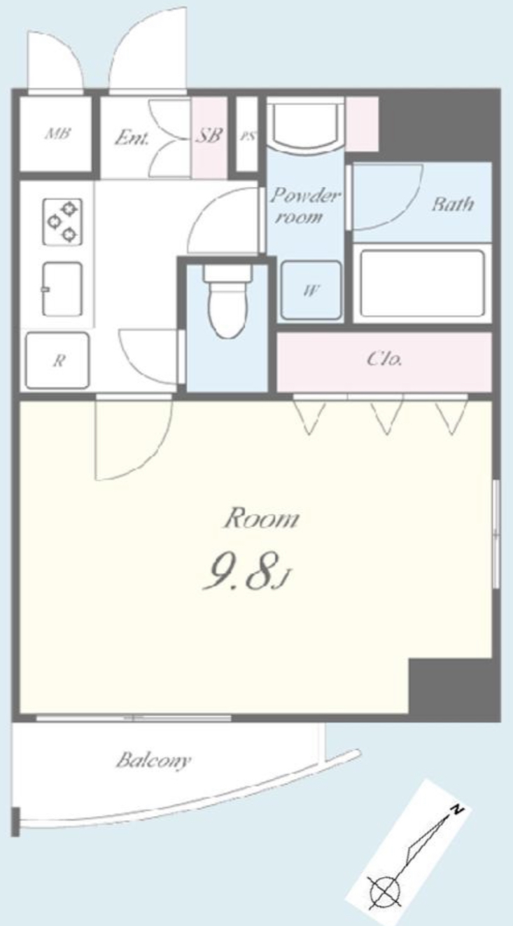 カノンパレス403の間取り