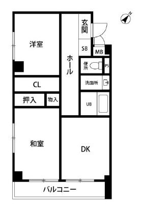 ハイコート上目黒303の間取り
