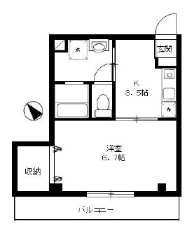 ルポール池端201の間取り