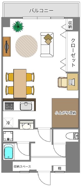 駒場ネオパレス208の間取り