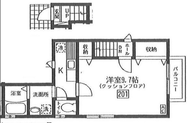 ヴィラヴェール太子堂201の間取り