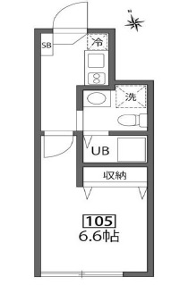 オーキッドコート鷹番105の間取り