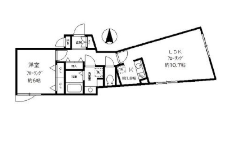 アート・フル渋谷松見坂303の間取り