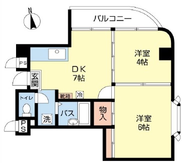 シェツバール目黒301の間取り