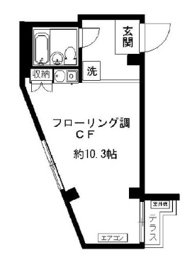 レザン池尻306の間取り
