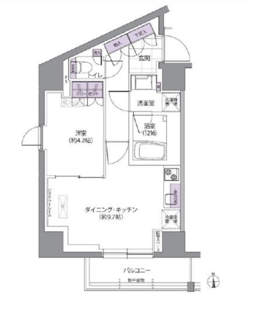 IVY WEST901の間取り