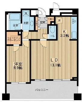 アーデン駒沢パークフロント203の間取り