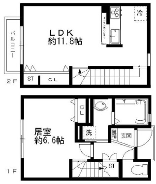 カーザブルーナ101の間取り