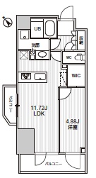 シーズンフラッツ柿の木坂701の間取り