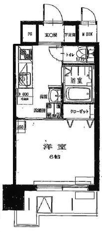 ハピネス池尻602の間取り