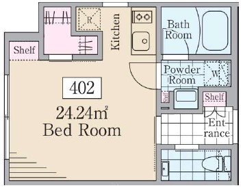 Reve  Residence 三宿（レーヴレジデンス三宿）402の間取り