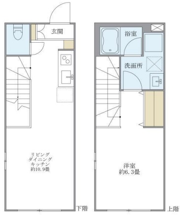 iON中目黒EAST(アイオン中目黒イースト)402の間取り