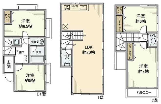 下馬4丁目戸建(中村邸)*の間取り