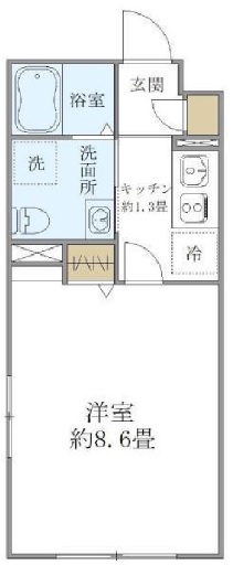 プラティーク世田谷サウス202の間取り