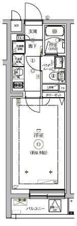 RELUXIA世田谷用賀101の間取り