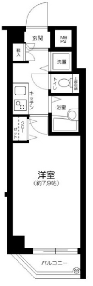グランヴァン学芸大学302の間取り