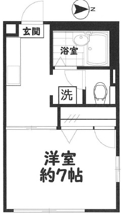 ビエナ西太子堂101の間取り