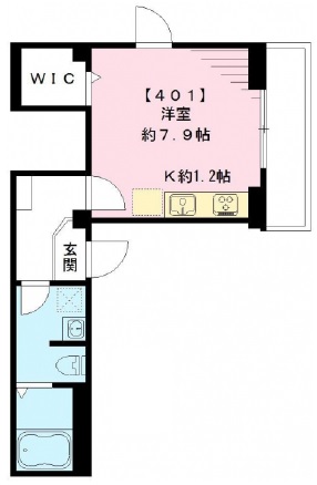リンコート三軒茶屋401の間取り