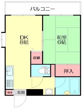 ラフィーネオータニ202の間取り