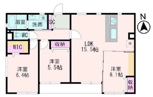 ハイム林202の間取り